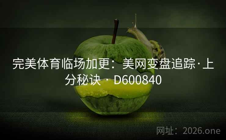 完美体育临场加更：美网变盘追踪·上分秘诀 · D600840
